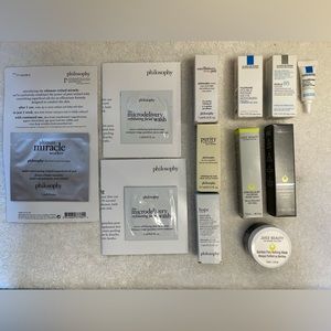 NIB higher end skincare bundle of 12 skincare products